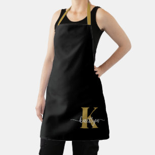 Tablier Monogramme noir