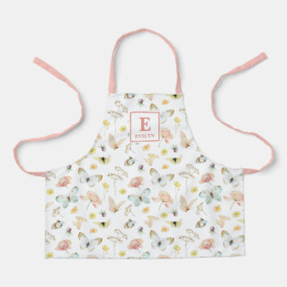 Tablier Monogrammé Papillon Mignon
