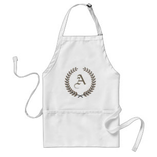Tablier Monogramme personnalisé Cuisine élégante initial