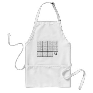 Tablier Monogramme Sudoku