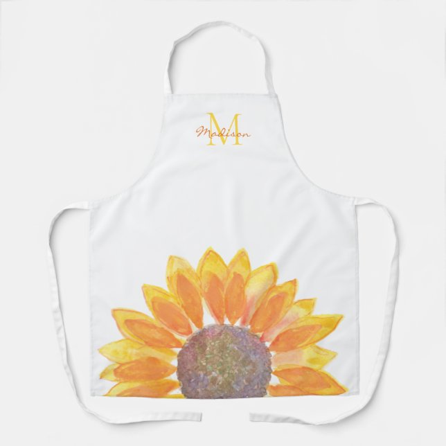Tablier Monogramme Tournesol (Recto)