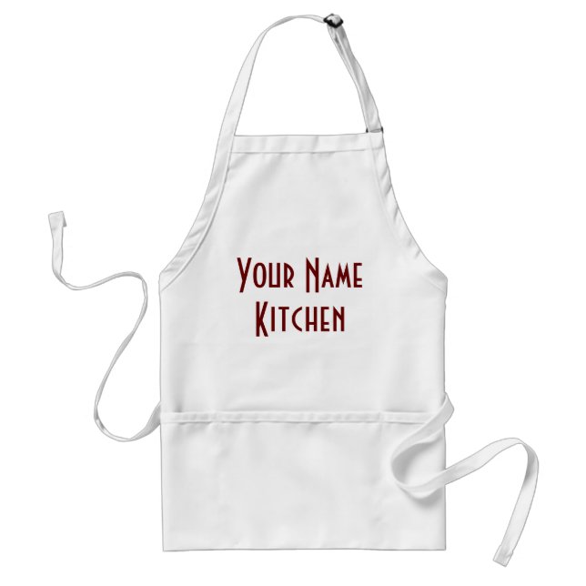 Tablier Monogramme Votre Cuisine Personnalisée (Devant)