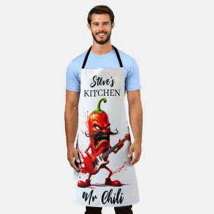 Tablier Monsieur Chili Rockstar Chaud Bouillant