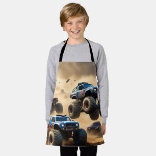 Tablier Monster Trucks Courant Dans Le Désert,