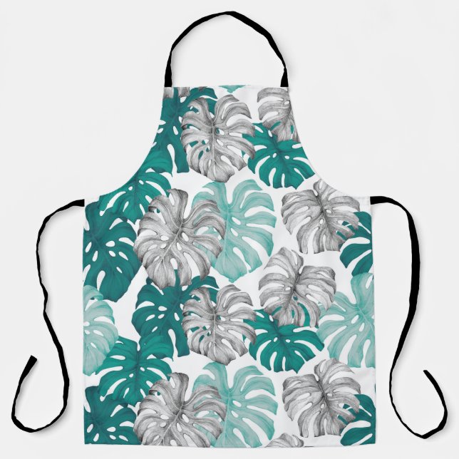 Tablier Monstera Duo Tone : Tropiques minimes (Recto)