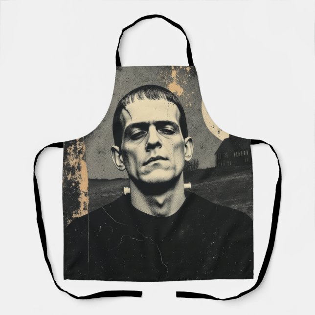 Tablier Monstre de Frankenstein Halloween (Recto)