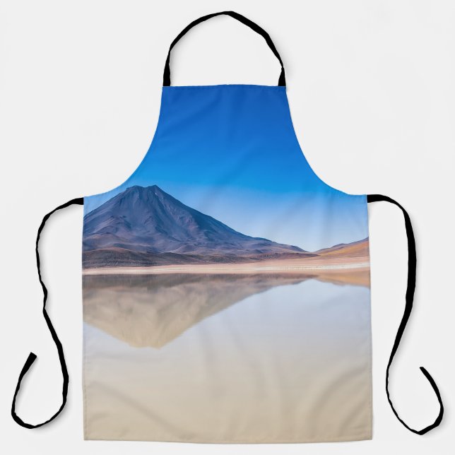 TABLIER MONTAGNES REFLÉTÉES SUR L'EAU (Recto)