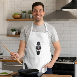 Tablier Montre Chronographe Noire de luxe Timepiece élégan