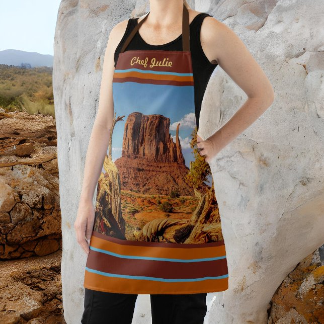 Tablier Monument Valley Desert Southwest Imprimer Apron (Créateur téléchargé)