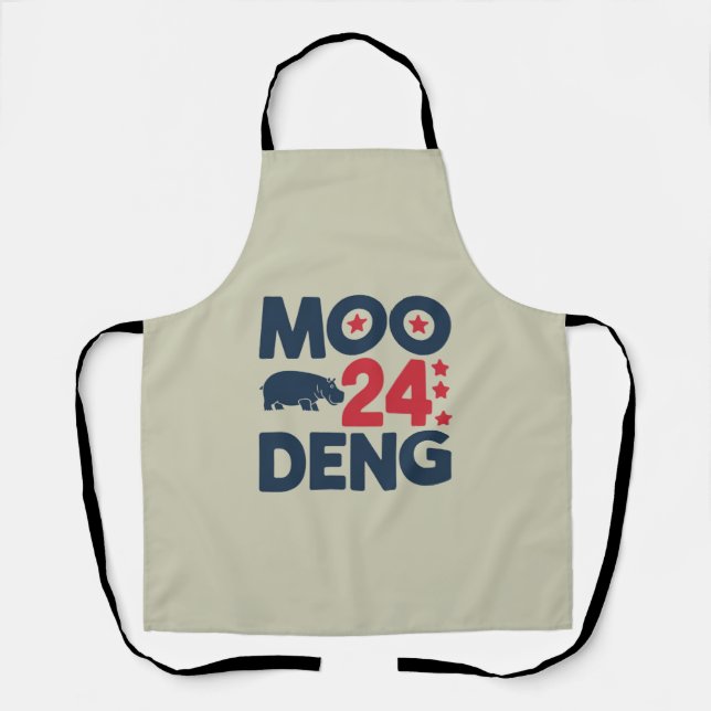 Tablier Moo Deng 2024 Moo Deng Moo Deng Bébé Hippopotame M (Recto)
