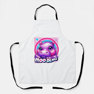 Tablier Moo Deng Baby mignonne Hippo Girl Baby Pygmy Funny