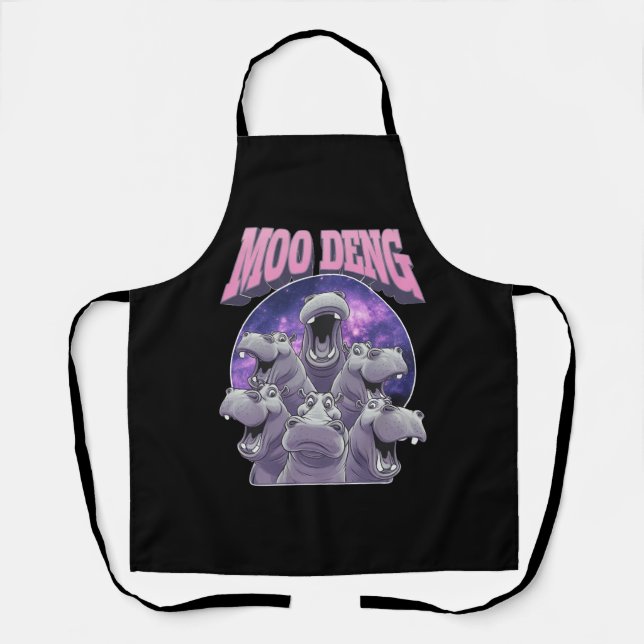 TABLIER MOO-DENG LE BÉBÉ HIPPO NAIN CÉLÈBRE MOODENG (Recto)