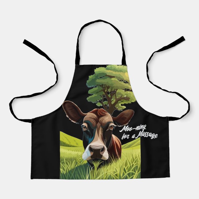 Tablier Moo-ning pour un massage (Recto)