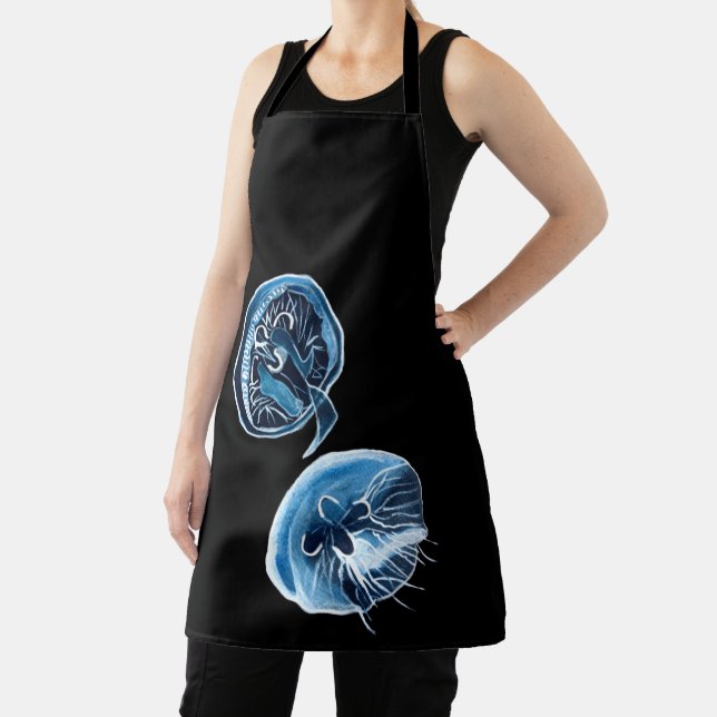Tablier MoonJellyfish aquarelle art (Insitu)