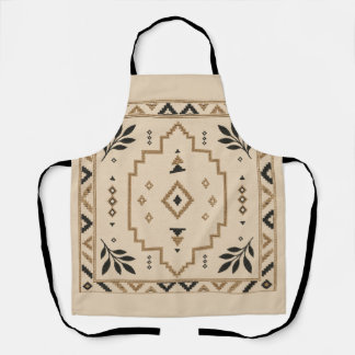 Tablier Moroccan Geometric Boho Beige Apron