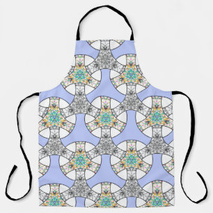 Tablier Mosaïque colorée et transparente entrelacement ban