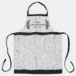 Tablier Mosaïque Imprimée Nom Personnalisé