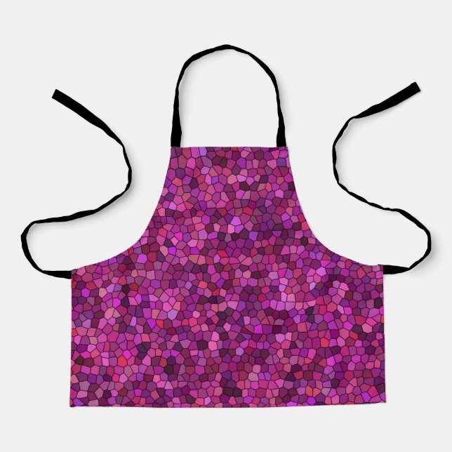 Tablier Mosaïque Rose Violet  (Recto)