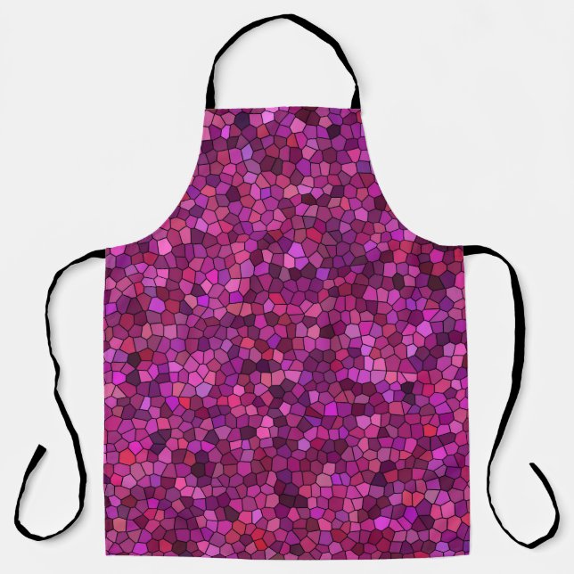 Tablier Mosaïque Rose Violet  (Recto)
