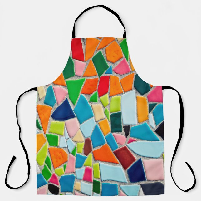 Tablier Mosaïque tuiles texture modèle (Recto)