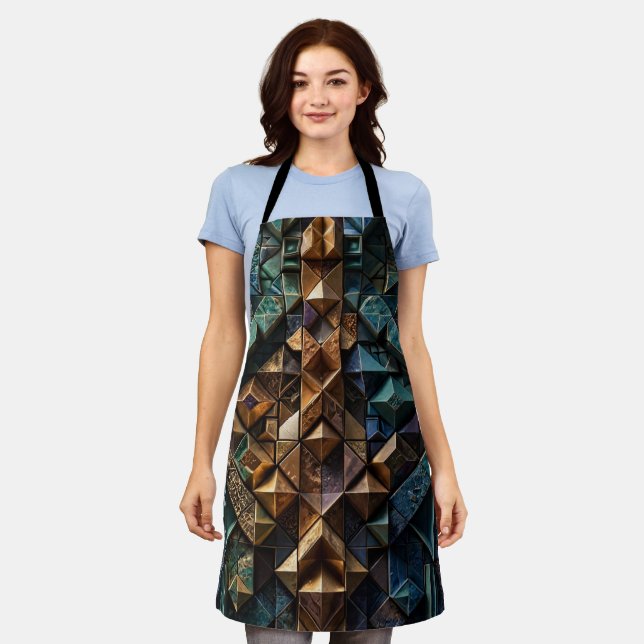 Tablier Mosaïque verticale 3D extrême (Porté)