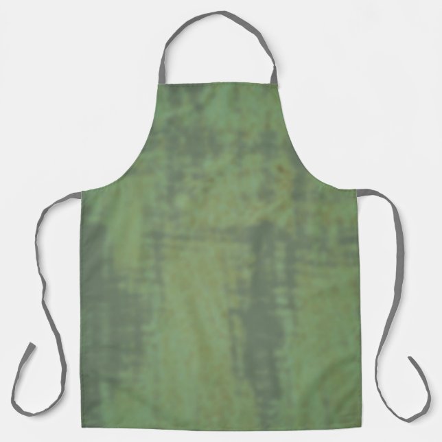 Tablier Moss Green Abstrait Unisex Apron par Detailsavvy (Recto)