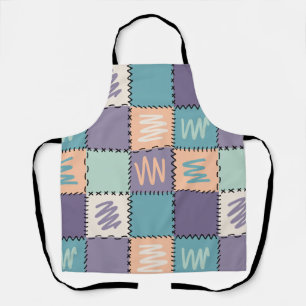 Tablier Motif à carreaux coloré et vibrant
