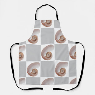 Tablier Motif à carreaux minimaliste en porcelaine de coqu