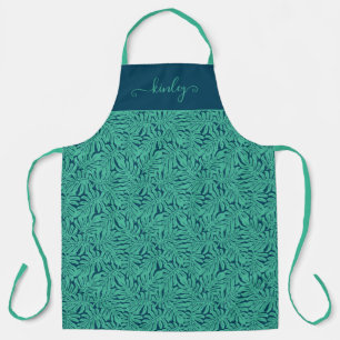 Tablier Motif à feuilles tropicales de Monstera