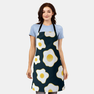 Tablier Motif à fleurs aux oeufs frits mignons