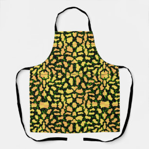 Tablier Motif à points jaunes.YO01.BG noir