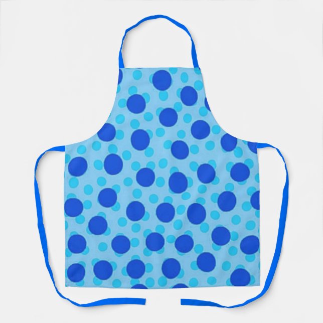 Tablier Motif à pois bleus (Recto)