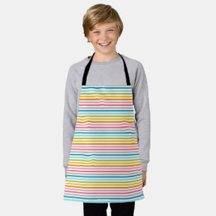Tablier Motif à rayures colorées