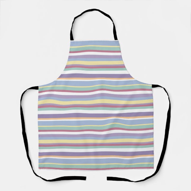Tablier Motif à rayures pastel (Recto)