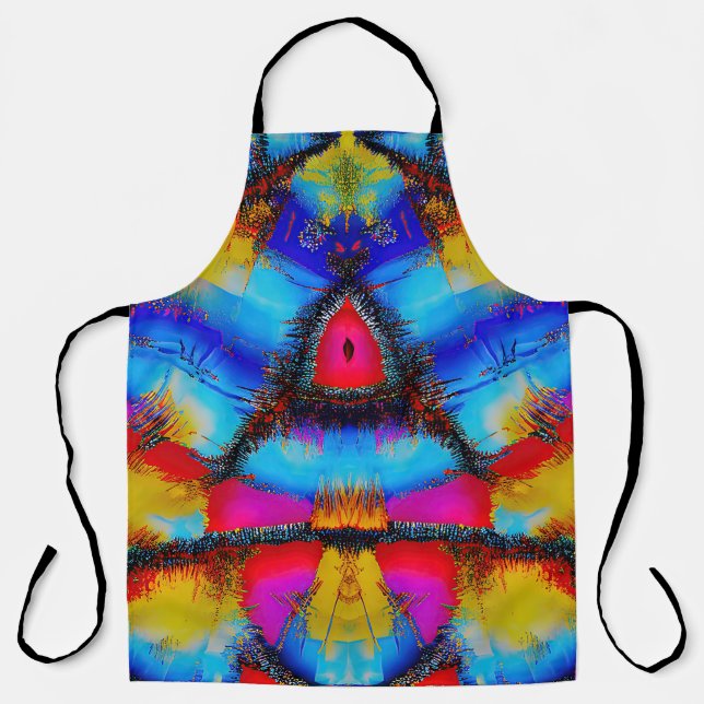 Tablier Motif Abstrait coloré (Recto)