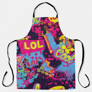 Tablier motif Abstrait d'adolescents grognon sans soudure.