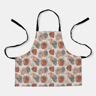 Tablier Motif abstrait de visage féminin