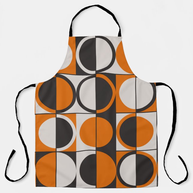 Tablier Motif abstrait géométrique du milieu du siècle ave (Recto)