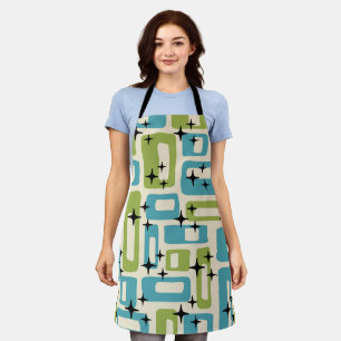 Tablier Motif Abstrait Moderne du Milieu du Siècle