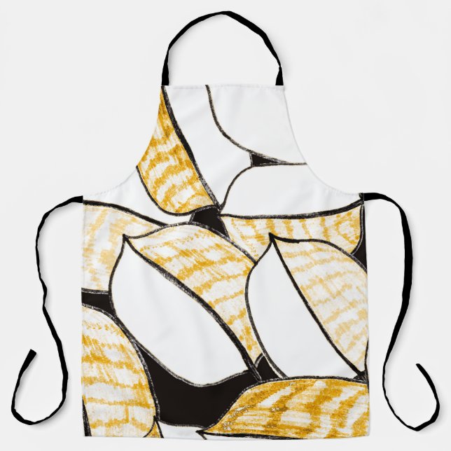 Tablier Motif abstrait moderne sans faille avec col créati (Recto)
