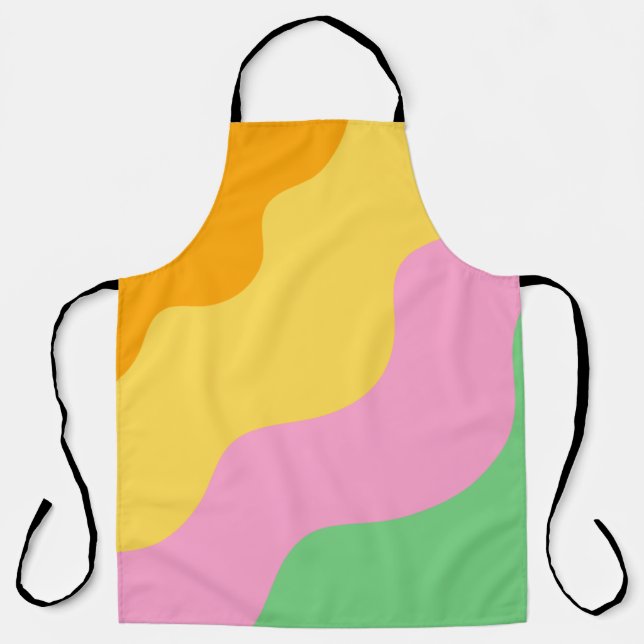Tablier Motif Abstrait Pastel (Recto)