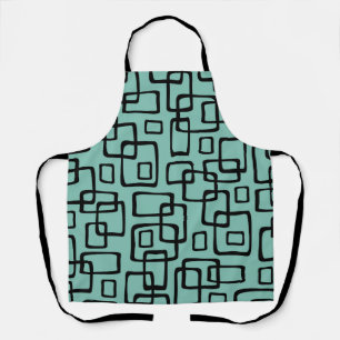 Tablier Motif Abstrait Rétro Moderne du Milieu du Siècle