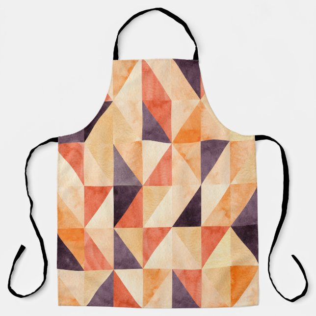 Tablier Motif Abstrait sans soudure avec mosaïque triangul (Recto)