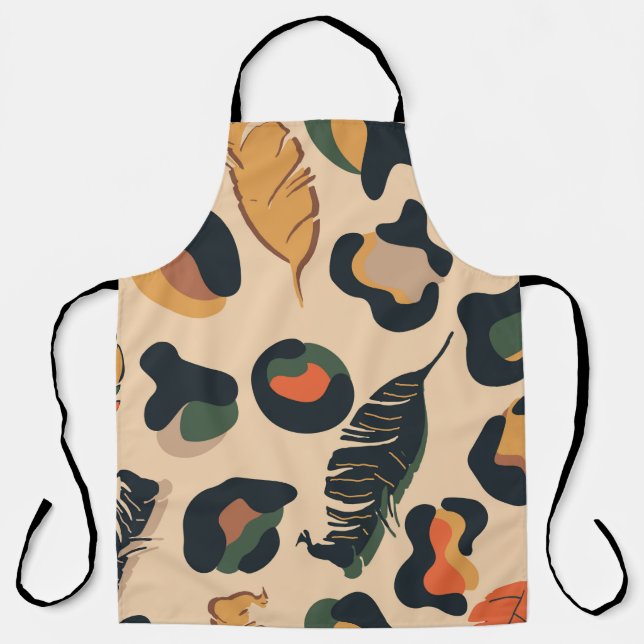 Tablier Motif Abstrait sans soudure, dos d'animal sauvage (Recto)