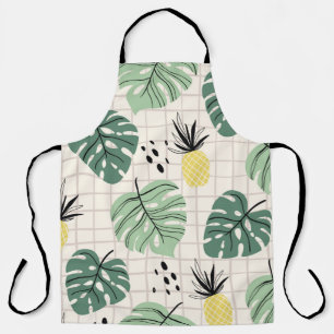 Tablier Motif Abstrait tropical sans couture avec feuille