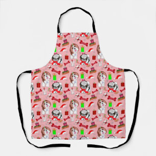 Tablier Motif adorable de Noël pour Shih Tzu