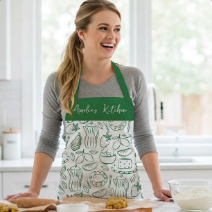 Tablier Motif alimentaire personnalisé Dolce Vita Vert