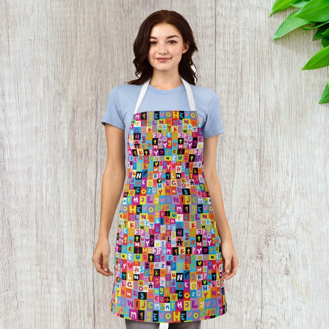 Tablier Motif Alphabet Jumble (Créateur téléchargé)
