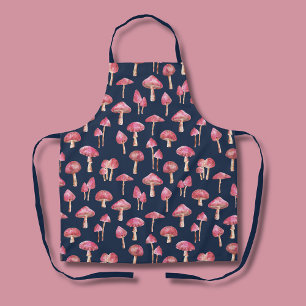 Tablier Motif aquarelle de champignons