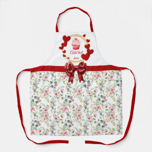 Tablier Motif aquarelle floral printanier coloré élégant